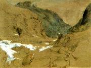 John Ruskin the pass of faido on the st gotthard USA oil painting artist